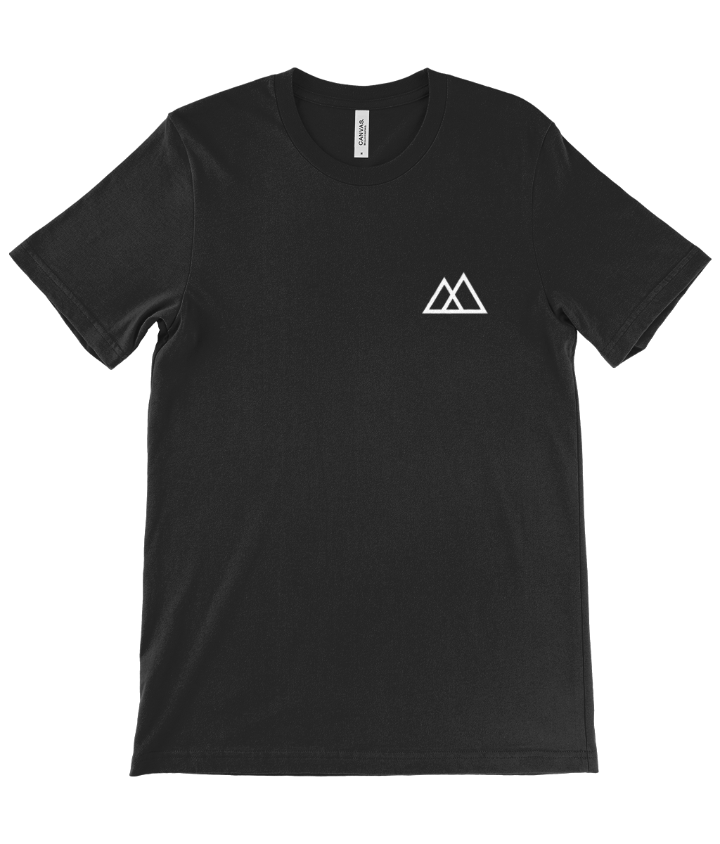 Canvas Unisex Crew Neck T-Shirt M2M Logo - dual white