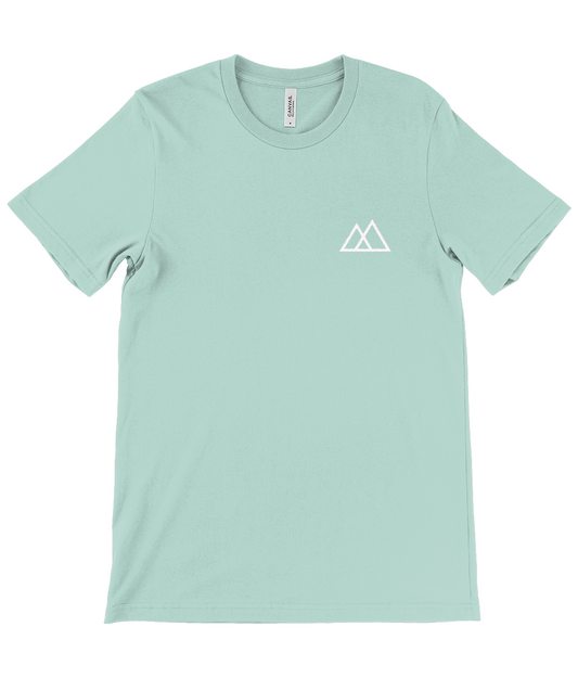Canvas Unisex Crew Neck T-Shirt M2M Logo - dual white