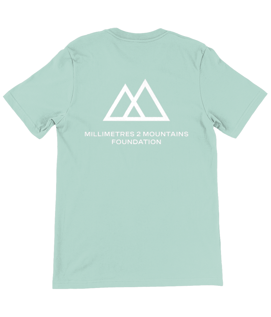 Canvas Unisex Crew Neck T-Shirt M2M Logo - dual white